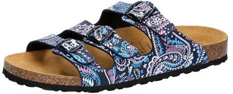 Lico Damen Bioline Lady Power Pantolette, Marine/blau/rosa