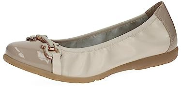 Caprice Damen 9-9-22172-20 Ballerina, Cream Nap Comb, 39 EU