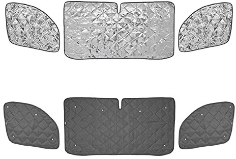 ProPlus Scheibenabdeckung Mercedes Sprinter Frontscheibe Abdeckung 2014 Thermomatte, Grau