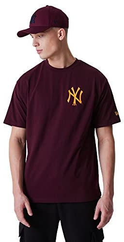 New Era New York Yankees MLB T-Shirt Fanshirt Baseball Team League Essential Jersey Rot - M