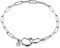 QUADRI - Damenarmband aus 925er Silber - 3.2 mm Büroklammerkette - Länge 18 cm - Made in Italy-Zertifikat