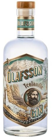 Ólafsson Icelandic Gin | Premium-Gin aus Island | Handgefertigt aus isländischer Gerste & 7 Botanicals | Ideal für Cocktails | 0,7l Flasche | 42% Vol.