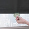cortina Enrollable con Ventosa sin perforación,cortinas opacas para ventanas,persiana enrollables interior con ventosas para puertas/balcones,cortinas de privacidad temporal,Black-30x125cm/12x49in
