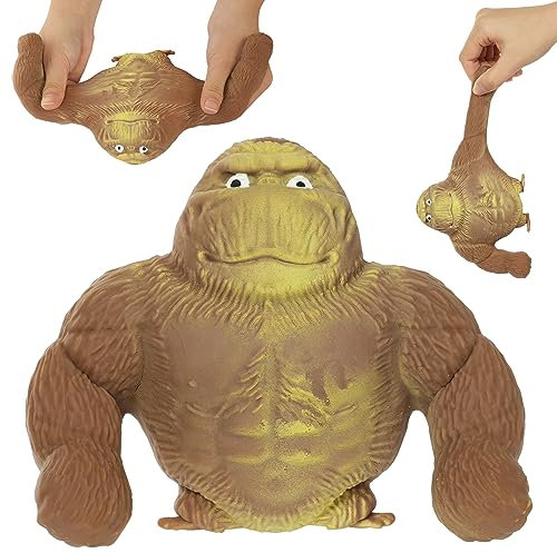 Ainiv Anti Stress Spielzeug, Gorilla-Figur zum Stressabbau, Latex Monkey Gorilla Toys, Sensory Relief Fidget Toy, Weiches Squeeze-Spielzeug, Geeignet für Freizeit, Unterhaltung, Stressabbau