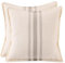 Tosleo 2er Set Boho Streifen Kissenbezug mit Quaste Weiche Baumwolle Leinen Kissenhülle 45x45 cm für Sofa Schlafzimmer Wohnzimmer Auto Dekor Kopfkissenbezug Hellgrau