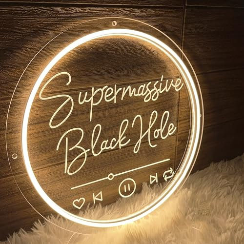 Placa De Música Personalizada, Letrero De Neón, Luz De Letrero Acrílico Personalizada, Placa De Letras De Canciones De álbum De Música, Letrero De Neón LED Para Luz Nocturna De Bar En Casa