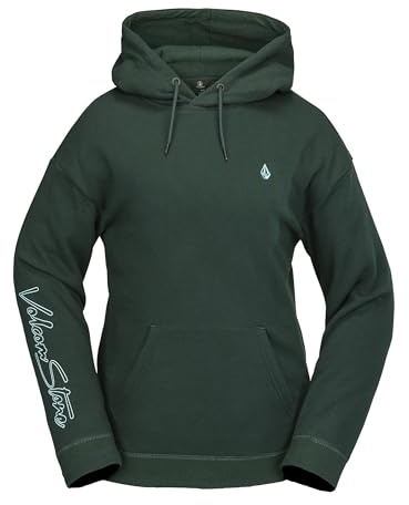 Volcom Damen Essential Hooded Snowboard Riding Fleece Hoodie, Scarab S5, M