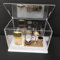Clear Acryl Display Case-Assemble ,Top Cove Openable Tür, Verdickte Basis, Staubschutz Showcase für Action Figuren Spielzeug Collectibles (16.5x10x10cm/6.5x4x4in)