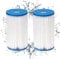 RJMAC 2pcs Type II Pool Filter Cartridge,Replacement Hot Tubs Filter Compatible with Lazy Spa Filter Pump,Swimming Pool Filter Pump Filter Element, Filter Hot Tub Filter Cartridge, 100320-95UKA01