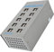 Powered USB Hub, 20 Port USB 3.0 Hub, Powered USB Hub Stainless Steel Multifunctional 20 Port USB Smart Hub Splitter Charging Port Power Adapter