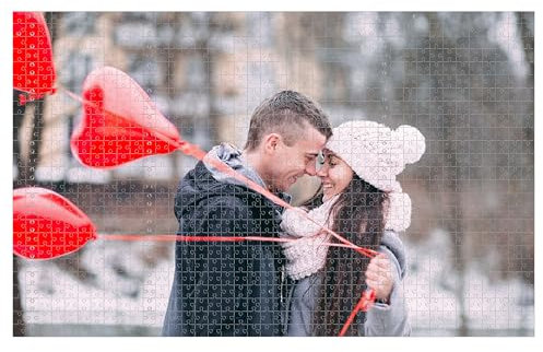 Puzzle Personalisiert,Puzzle Mit Eigenem Foto,Puzzle 1000 Teile,Fotogeschenk Für Jahrestag Geburtstag Weihnachten Valentinstag (1 Bild, 1000pcs)