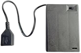 FLAGMEE Neon Sign Battery Pack, Suitable for 5V Neon Signs; LED Neon Sign Battery Power, Black