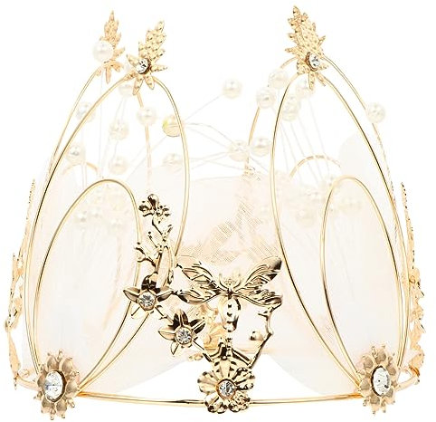 KONTONTY 1stk Kronenkuchen Dekorieren Geburtstags-dessert-topper Strass-kopfschmuck Cupcake-topper Kronen-haarschmuck Geburtstagskuchen-picks Geburtstagstorte Dekor Tiara