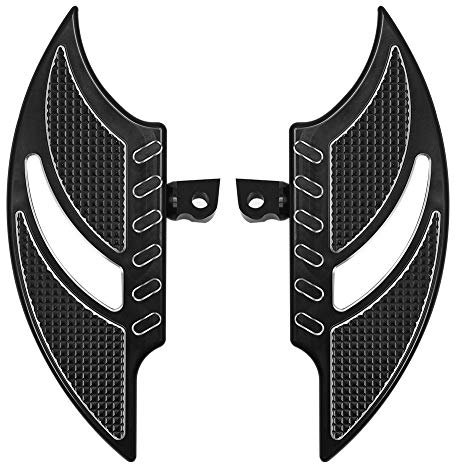 FTKDMT Repose-pieds pour moto, repose-pieds passager arrière pour moto, marchepieds mâles compatibles Harley Touring Street Glide Electra Glide Softail Dyna