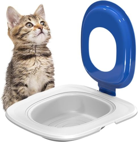 Kit d'apprentissage de la propreté pour chat, système d'apprentissage de la propreté pour chat,Entraîneur de nettoyage des toilettes pour chats , toilette chat,litiere toilette chat wc,siège de toilet