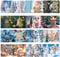 Weihnachts-Strass-Malkarte, Kartenherstellung, 12 Stück, Weihnachtsgrußkarten, Weihnachtskarten-Bastelset, 5D für Mädchen und