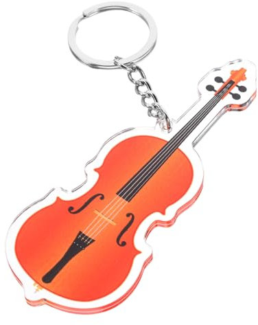 Vaguelly Cello Schlüsselanhänger Aus Acryl Und Eisen Instrumenten-schlüsselanhänger Als Charm Für Schlüssel Oder Tasche Musikliebhaber-geschenk
