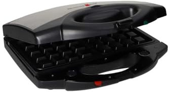 Tostiera Bistecchiera Elettrica Piastre Rimovibili Inox Alluminio Toast Waffle 31x29cm Apribile 52600 Brandani Nero