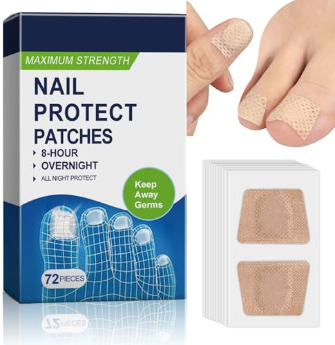 72PCS Nail Care Patches - Nail Care Patches for Toenail Extra Strong - Toe Nail care for Weak and Damaged Nails 8 Hours Softening