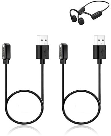 (2 Pack) Charging Cable for ZOVIMAX X7 MAX Bone Conduction Headphones, yystao Stable magnetic USB Charger Cord compatible with ZOVIMAX X7 MAX Bone Conduction Bluetooth Headset