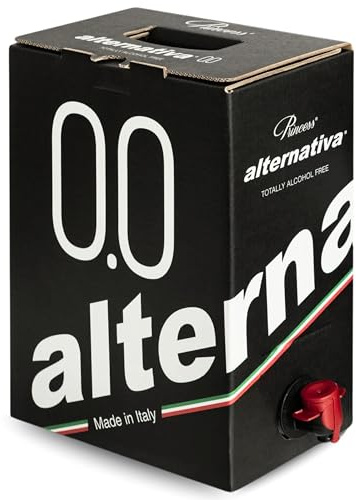 ALTERNATIVA Bag in Box Rosé Sec Sans Alcool 0,0% – 5 Litres | Boisson Désalcoolisé Premium Italien – Idéal pour Célébrations, Cadeaux, Occasions Spéciales – Alcool Free