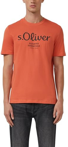 s.Oliver T-Shirt aus Baumwolle mit Label-Print