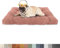 Lsjoaw Orthopädisches Hundebett 110x70x15cm Cordstoff Dog Bed Kleine Hundesofa Plüsch Hundekissen Grosse Hunde Hundecouch rutschfest Unterseite Mittelgroße Hundekörbchen Rosa