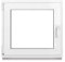 Framex Finestra in plastica bianca larghezza x altezza 80 x 75 cm (800 x 750 mm) 3 scomparti (32 mm) girevole DIN destra – Premium – tutte le dimensioni