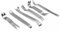 attrezzi officina 6PCS Kit Cruscotto Audio Radio Riparazione interna Strumento di rimozione Metallo Colore argento