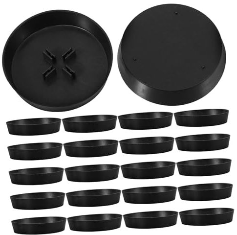 Healifty 48pcs Mini Paper Christmas Tree Base Elegant Xmas Tree Holder Tray Round Design for Stability for Holiday Decor and Festive Atmosphere