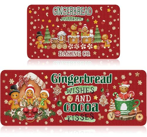 küchenteppich Weihnachtssüßigkeiten Küchenläufer,Teppich Für küchenteppich waschbar rutschfest,fussmatte aussenKüchenfußmatten Mikrofaser Waschbar In Waschmaschine 50x120