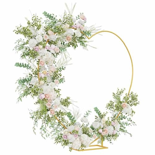 vidaXL Hochzeitsbogen Gold 195 x 35 x 211 cm Stahl