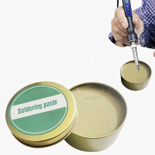 MOLZINY 100g Pasta Per Saldature di Pasta Di Stagno Per Saldatura Senza Piombo Pasta Saldante No Clean Flussante Ecologica per Saldatura Elettrica Saldatura