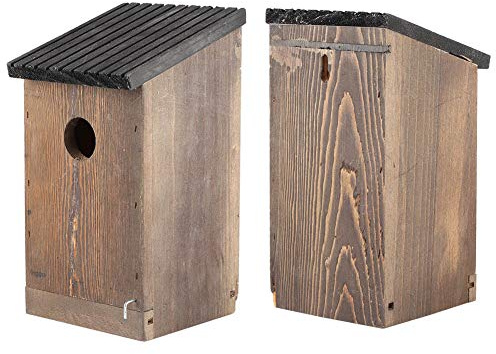 Jelquix Nichoir en Bois, Nichoir à Oiseaux, Magnifique d'accessoires de Jardin avec Abris Sûrs, Idéal pour la Décoration Extérieure du Jardin et de la Maison