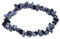 Lebensquelle Plus besonderes Splitterarmband | Handgefertigtes Elastisches Stretch Splitter Armband | Echter natürlicher Edelstein (Schneeflocken-Obsidian)