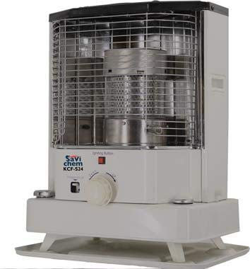 Poêle à combustible liquide savichem kcf-s24 2400 W allumage piézo-électrique cm 42 x 31 x 52 H 75 m3