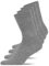 Snocks Herren & Damen Tennissocken (4x Paar) Lange Haltbarkeit Dank Bester Qualität, 04 Grau (4x Paar), 43 - 46