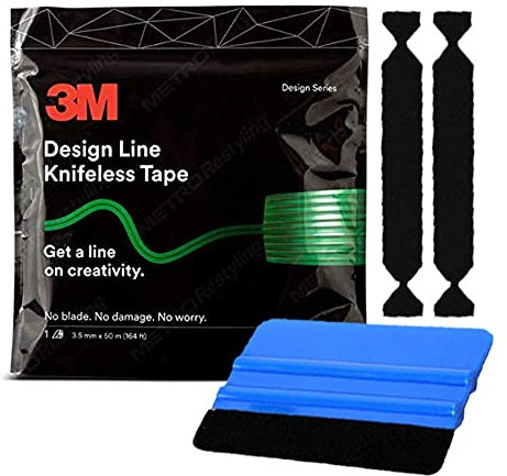 Knifeless Design Line 50 m Klebebandrolle inkl. Werkzeugset