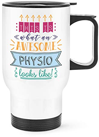 This is What an Awesome Physio Looks Like Travel Mug Cup with Handle