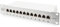 DIGITUS Panneau de brassage Cat. 6a – 12 ports – prises RJ45 – montage en rack 10 pouces 1U – panneau de distribution LSA – blindé – gris