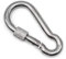 HEAVYTOOL Feuerwehr Karabinerhaken 100mm x 10mm mit Schraube Edelstahl AISI 316 (V4A) (2 Stück) Karabiner Feuerwehrkarabiner Feuerwehrkarabinerhaken Schnellverschluss