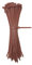 Kabelbinder Braun 100 Stück, 200 mm x 4,8 mm mit 22 kg Zugfestigkeit aus Nylon 66, permanent schließend WeltiesSmartTools