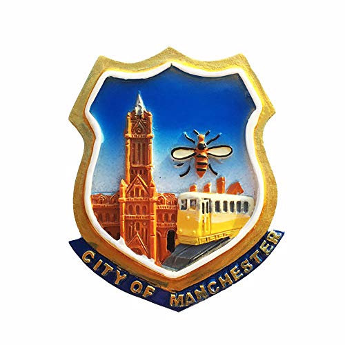 Manchester England 3D UK Fridge Magnet Souvenir Gift,Handmade Home & Kitchen Decoration Manchester Refrigerator Magnet Collection