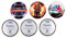 SCHOOL-MOOD Patchy-Set - 6-teilig - Klett-Patchies für Schulranzen und Zubehör (Feuerwehr)