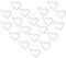 UNICRAFTALE Über 200 Stück Herz Edelstahl Charms Open Heart Floating Anhänger Hollow Charms Für DIY Schmuck Armbänder Halskette Herstellung 10x14x0.8mm, Loch 1 mm