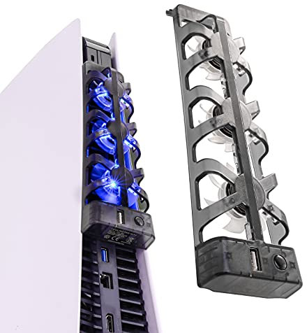PS5 Cooling Fans, Playstation 5 Cooling Fan Compatible with PS5 Discs Edition and Digital Edition (NOT for PS5 Slim/PS5 Pro)