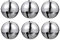 Milisten 6er-Pack Weihnachtsglocken Jingle Bells Metallglocken Silber 6X6X6CM DIY Dekoration Eisen