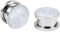 Huacan Tunnel 8mm 10mm 12mm 14mm 16mm Set Flesh Silber Tunnels Ohren Plug Edelstahl Klassisch Frauen Double Flared Frau Plugs Expander Damen Herren 1 Paar
