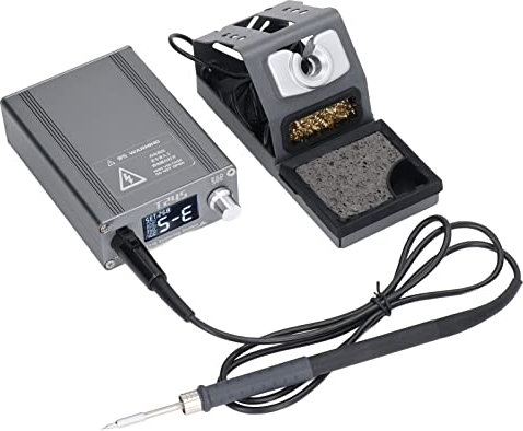 Digitale Lötstation, 130 W Rework-Lötkolben-Stationskit, 120 Bis 450 ℃ Einstellbare Temperatur, LCD-Display, Auto-Sleep, für die Reparatur von Elektronik(EU Plug)