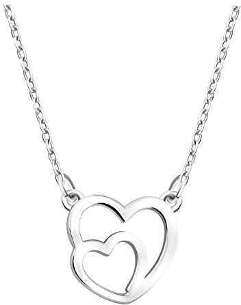 Sofia Milani - Damen Halskette 925 Silber - Herz Anhänger - N0590